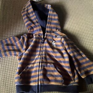 Carter's Blue and Orange Striped Hoodie